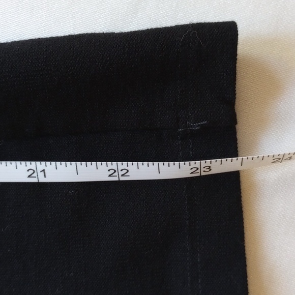 Eileen Fisher Petite Jersey Viscose Cropped Crepe Wide Leg Pants 12P Black - Picture 8 of 9